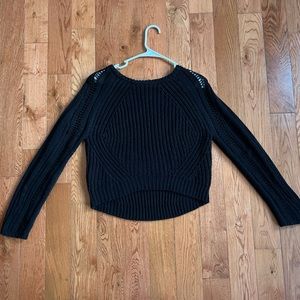 Medium Black Cropped Sweater